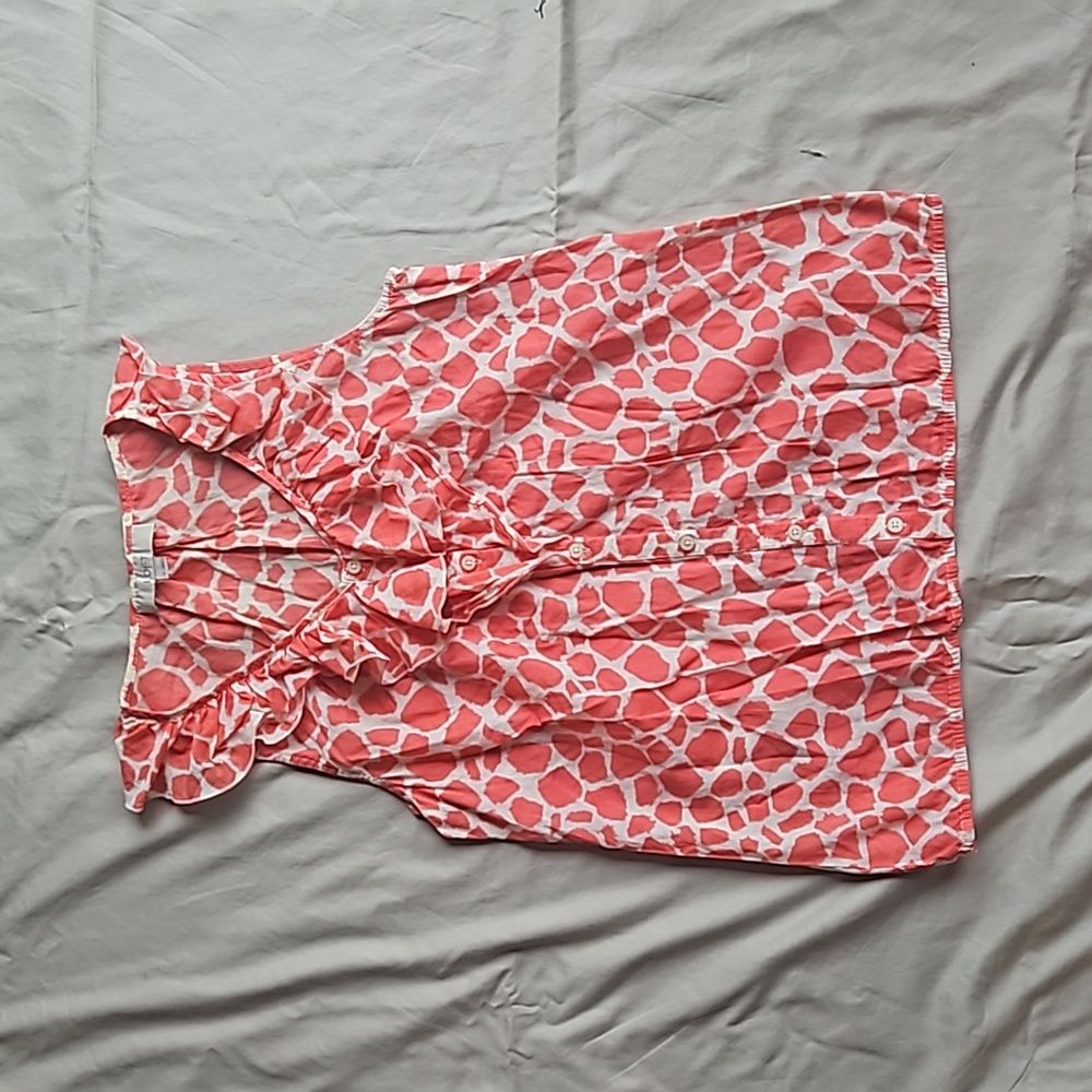 LOFT tank with ruffles, size s